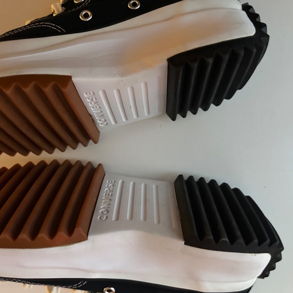 Converse Run Star Hike Hi Black Platform Sneakers - Picture 14 of 16